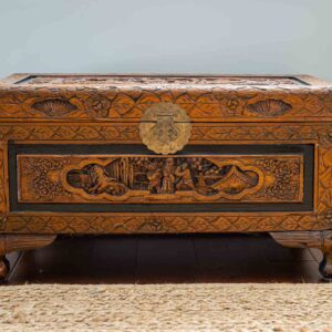 Carved Wooden Chest