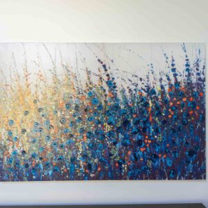 Abstract Floral Canvas Painting
