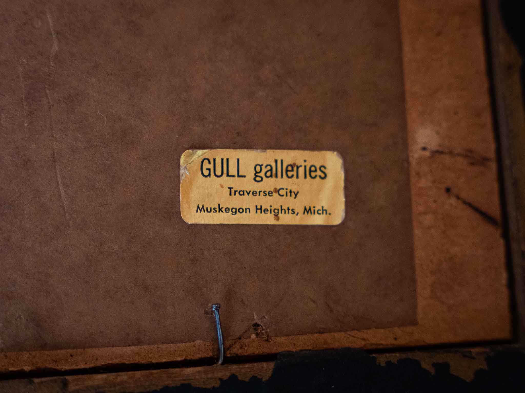 Vintage Framed European Village Genre Painting – Signed (TH Initials) - Image 4