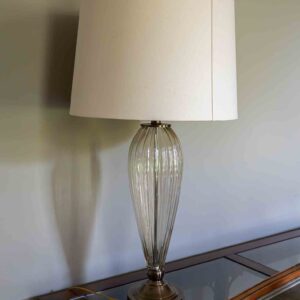 Ribbed Glass Table Lam