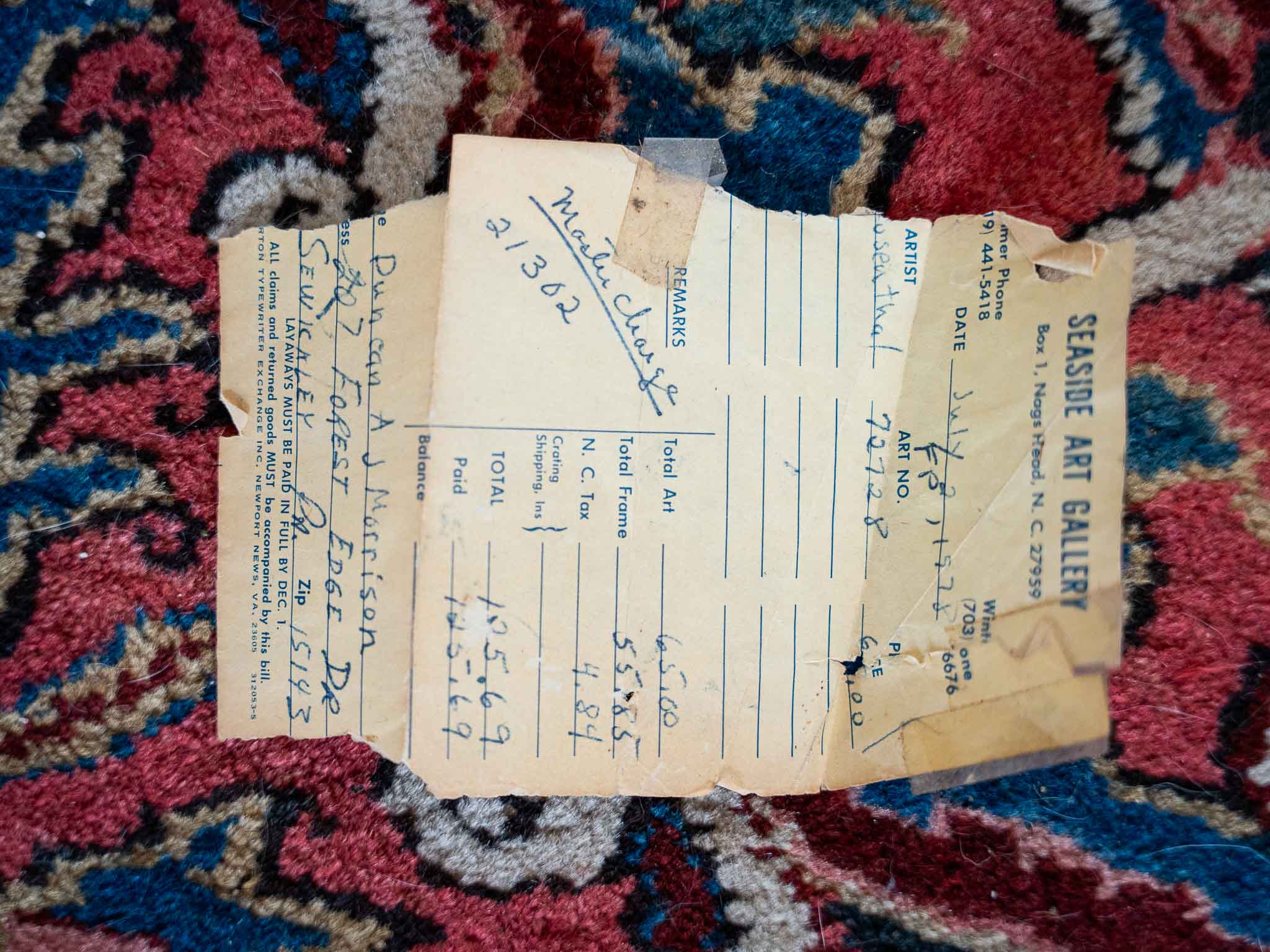 Framed Floral Still Life Painting by Lillian Rosenthal – Vintage Original Art - Image 7