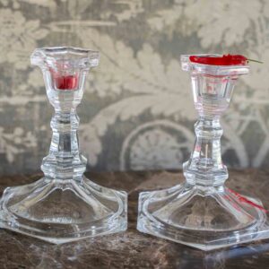 Crystal Hexagon Candle Holders