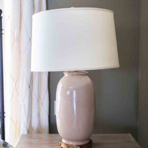 Large Beige Ceramic Table Lamps