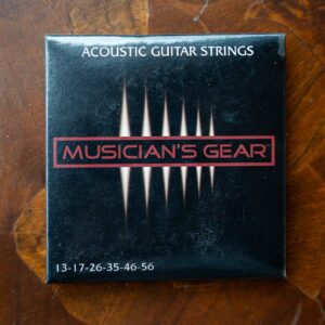 Musician’s Gear 80/20 Bronze Acoustic Guitar Strings – Medium Gauge Set