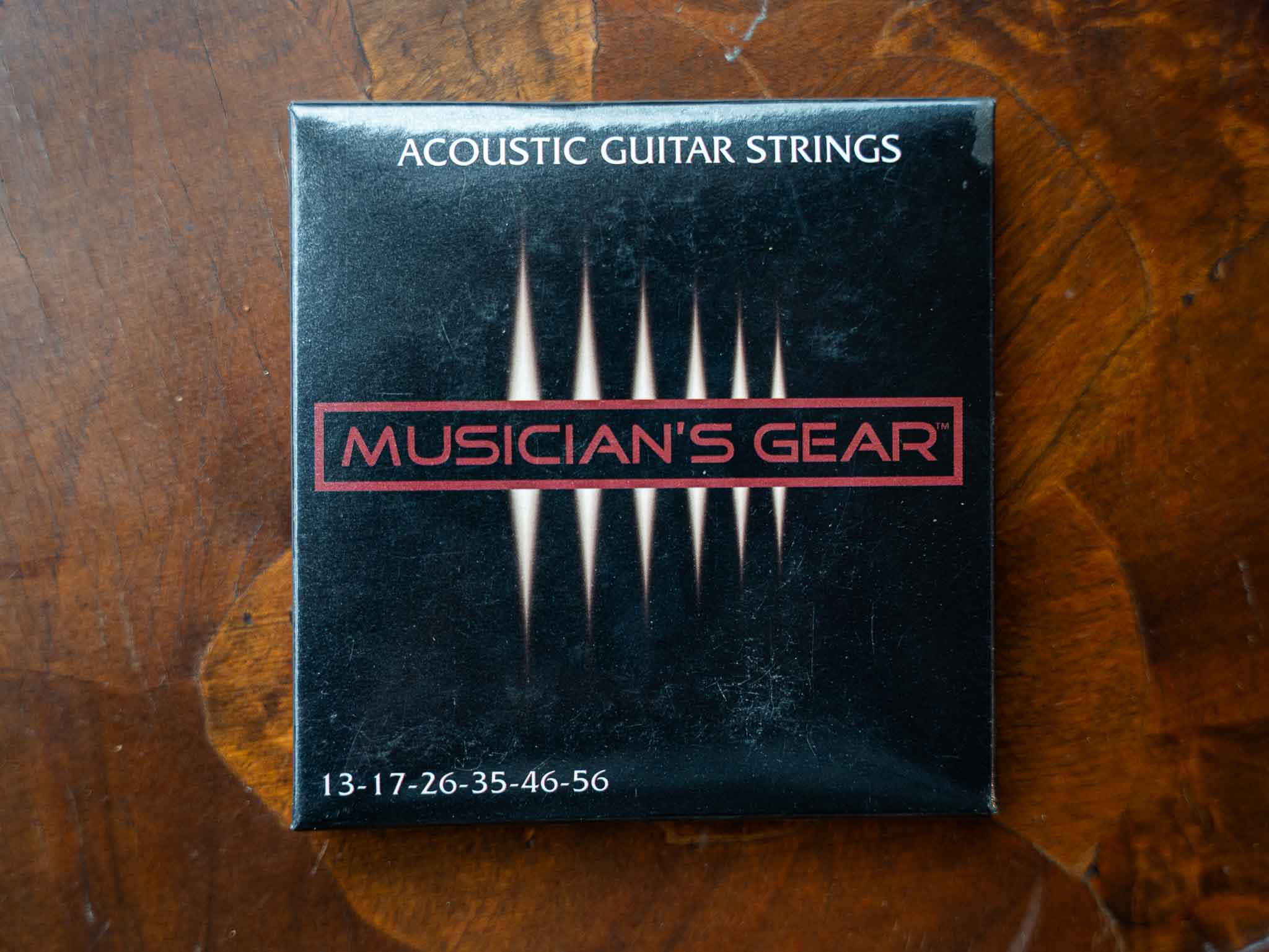 Musician’s Gear 80/20 Bronze Acoustic Guitar Strings – Medium Gauge Set