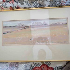 Signed Framed Pastel Landscape Painting