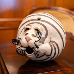Cindy Butler Jones Fat Cat Ceramic Coin Bank