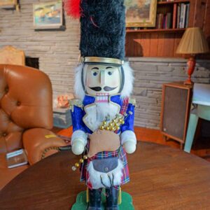 Bombay Company Scottish Bagpiper Nutcracker – 23” Tall Holiday Decor