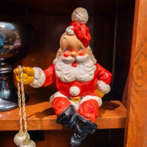 Vintage Atlantic Mold Ceramic Santa Shelf Sitter Figurine