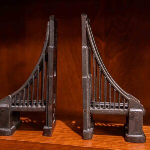Restoration Hardware Iron Suspension Bridge Bookends Pair