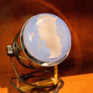 Vintage Brass Adjustable Cylinder Spotlight Lamp