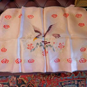 VINTAGE CHINESE SILK TEXTILE – EAGLE MOTIF