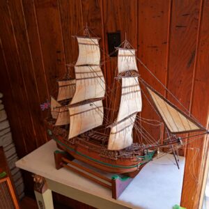 LARGE DECORATIVE WOODEN MODEL SHIP