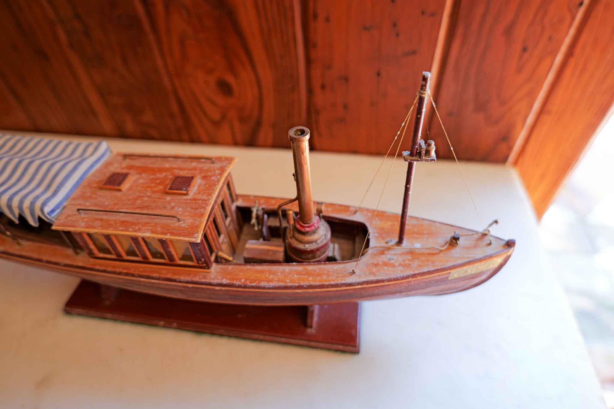 DECORATIVE WOODEN MODEL BOAT – “KATIE” - Image 4