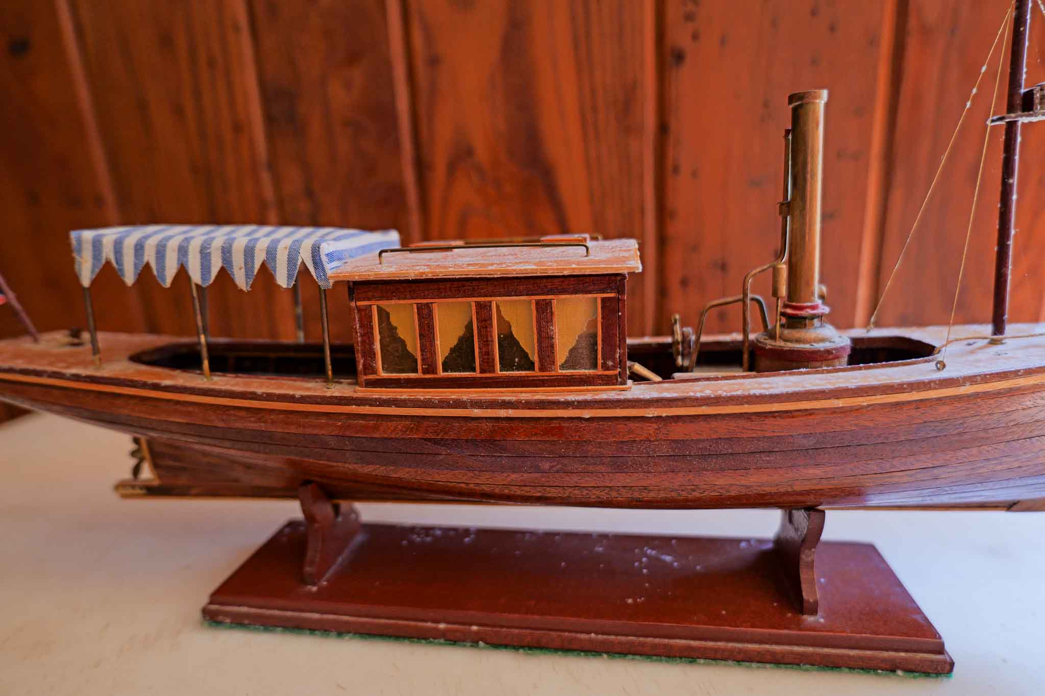 DECORATIVE WOODEN MODEL BOAT – “KATIE” - Image 3