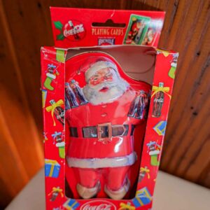 Coca-Cola Santa Collector Tin w/ Bicycle Playing Cards 2 Decks Holiday Set