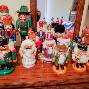 Lot of 16 Wooden Nutcracker Figures Nutcracker Village & Assorted Christmas Decor