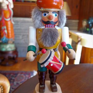 2152 - German Erzgebirge Nutcracker Drummer Boy 14” Straco GmbH Wooden Christmas Figure