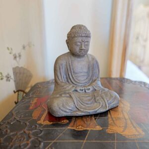 Stone Meditating Buddha Statue – 6” Zen Garden / Indoor Decor