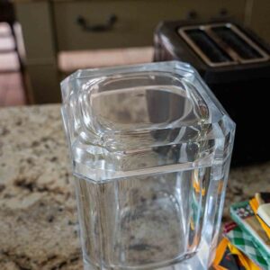 MCM Clear Acrylic Square Ice Bucket