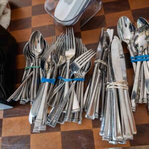 Large Mixed Stainless Flatware Lot