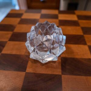 Orrefors Artichoke Crystal Votive Candle Holder