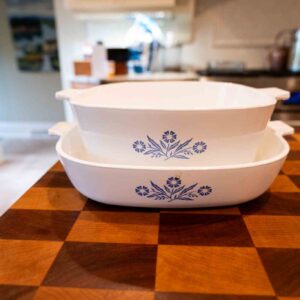 CorningWare Blue Cornflower Casserole Dishes, Set of 2
