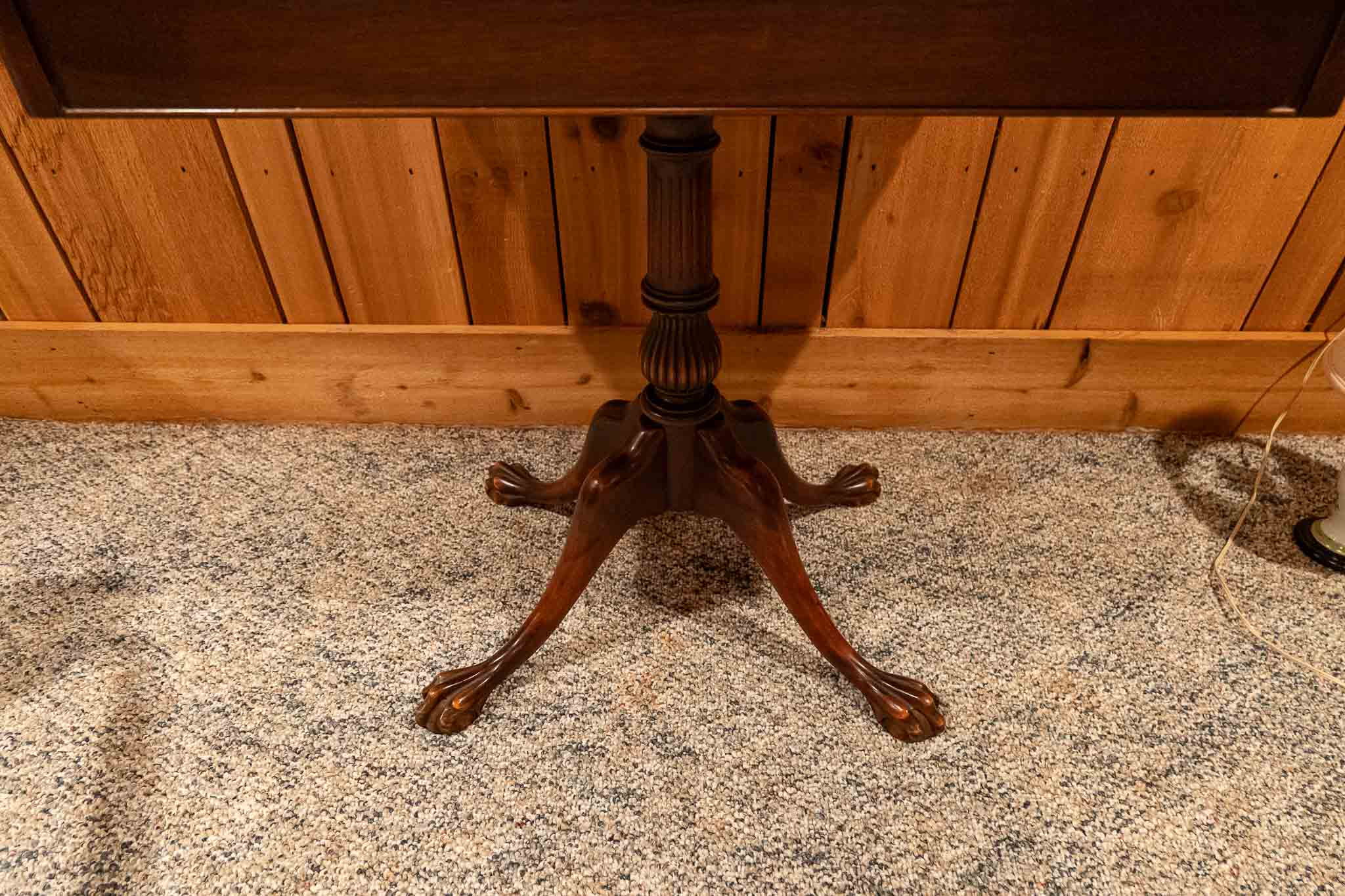 Vintage Mahogany Duncan Phyfe Style Game Table - Image 4