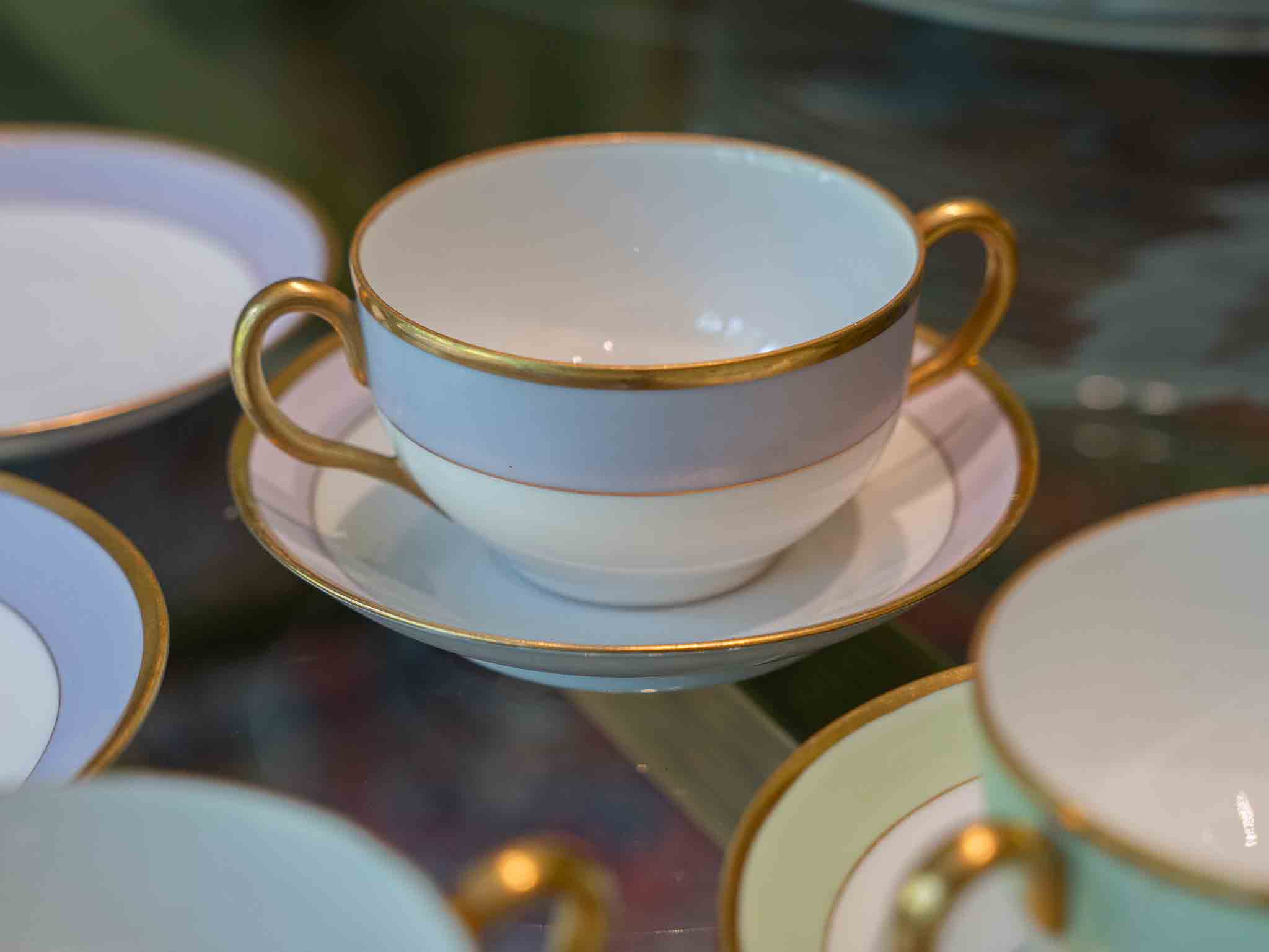 Noritake Nippon Gold Trim Teacups and Saucers - Image 2